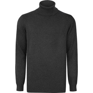 Felix Hardy Coltrui - Trui - Sweater %100 Katoen Heren Antraciet - L