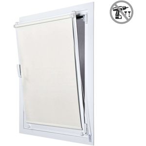 Storesdeco - Opaco EasyFix rolgordijn, rolgordijnen zonder boren, Crème, 45x180 cm