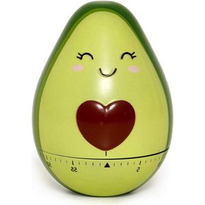 Keukentimer Avocado - Handmatig Verstelbaar - 60 Minuten - Ø 6 cm