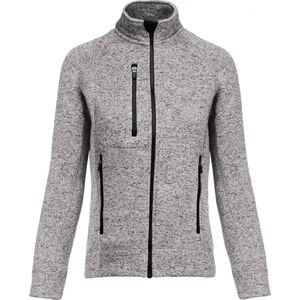 Sweatshirt Dames XS Kariban Lange mouw Light Grey Melange 100% Polyester