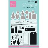 Marianne Design Stempel Giftwrapping Tags & Draad KJ1716