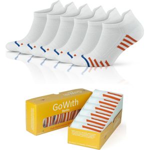 GoWith Bamboe Sneaker Sokken-6 paar-Naadloze Comfort-40-44