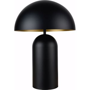 Tafellamp Best 35 Zwart/Goud - hoogte 50cm - excl. 2x E27 lichtbron - IP20 - snoerdimmer > lampen staand zwart goud | tafellamp zwart goud | tafellamp slaapkamer zwart goud | tafellamp woonkamer zwart goud | design lamp zwart goud