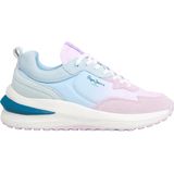 Pepe Jeans - PLS60044 Wislow Colors - Beige Lila - Leren Sportschoenen - Casual