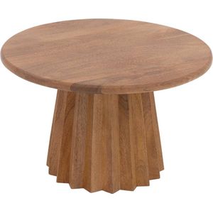 Goossens Felicia Salontafel - Hout - 60 x 37 x 60 cm - Rond