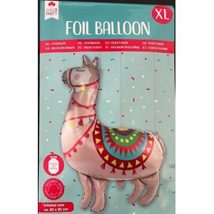 Alpaca | Folieballon | XL | 1 Stuk | Herbruikbaar | 80x95 cm | Party | Verjaardag