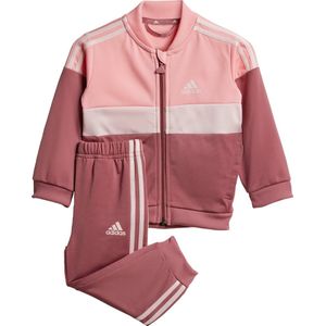 adidas Sportswear Tiberio 3-Stripes Colorblock Shiny Trainingspak Kids - Kinderen - Roze- 62