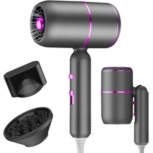 Professionele haardroger 2400 Watt met ionentechnologie en diffuser voor snel drogen