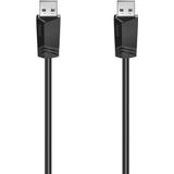 Hama USB-kabel A-A USB 2.0 480 Mbit/s 1,50 M