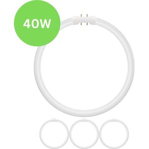 4x TL5 Cirkel TL-buis 40W – 2GX13 (4-pins) Ø 30cm – 840 Koel Wit – Voordeelverpakking