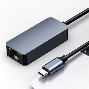 NÖRDIC USB-C naar RJ45 Adapter - 2,5Gbps - Space Gray
