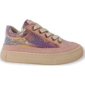 Jochie & Freaks Sis Lage sneakers - Leren Sneaker - Meisjes - Roze - Maat 24