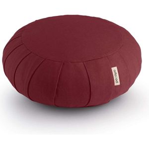 Zafu Meditatiekussen | Biologisch Katoen | Boekweitdoppen | Afneembare Wasbare Hoes | Comfortabel en Duurzaam buckwheast pillow