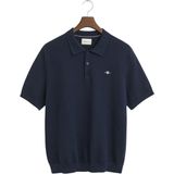 GANT - Trui - Donkerblauw - Knitwear - Polokraag