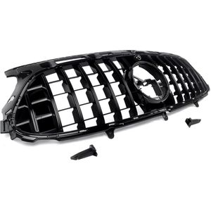 Voorbumper Grille - Voor Mercedes GLA-Klasse H247 (2020-2023) - Glanzend Zwart - GT Stijl - Auto Accessoires