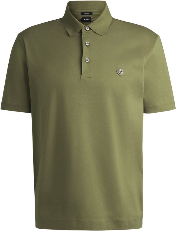 BOSS Parris regular fit heren polo, pique, groen