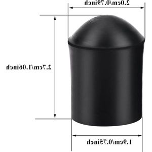 Contrabas Endpin Rubber Tip Stopper Set - Antislip Bass Endpin Protector met 2 Stuks .