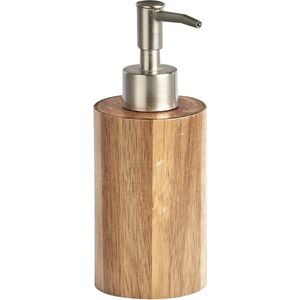 zeeppompje/dispenser - acacia hout - D7 x H18 cm