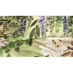 Snoozing June Dekbedovertrek - Eenpersoons - 140x200/220 cm - Olijfgroen