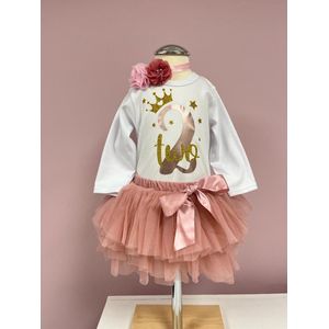 Verjaardag outfit-verjaardag-birthday outfit-fotoshoot kleding-prinsessenjurk-setje-kleedje-2 jaar-birthday-two-meisje-girl-verjaardag jurk-tutu-fotoshoot-themafeest-jarig-kinderfeestje-set Marit (mt 86)