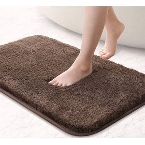 Verdikte badkamer vloer mat badkamer absorberend water antislip toegang matten slaapkamer pluche tapijt