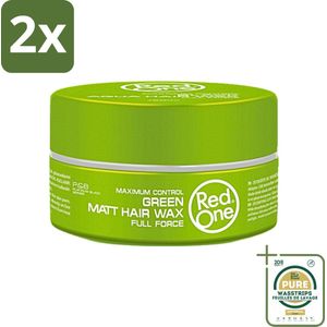 Red One - Haarwax - Groen - Aqua Hair Gel Wax - Voor Stevige Styling & Verzorging - 150 ml - Voordeelverpakking - 2 stuks - Haarwax - Haartypen