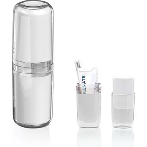 Tandenborstel reisdoos - Draagbare tandenborstelbeker - geschikt voor reizen en zakenreizen - reisetui voor elektrische tandenborstel - Draagbare tandenborstelbox - Tandenborstelopslag - Opbergdoos - Reisetui - 1stuks - transparant