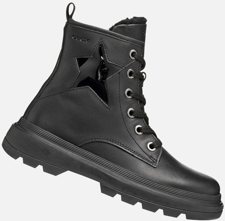 Geox - Kiddartah - Ranger Boots - Zwart - Chunky Buitenzoool