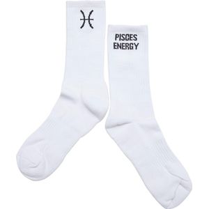 DEF - Zodiac Pisces Sokken - 47/50 - Wit
