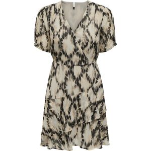 ONLY ONLELENA LIFE S/S SHORT WRAP DRESS PTM Dames Jurk - Maat XXL