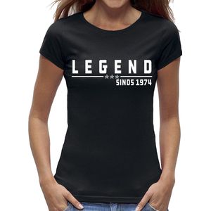 Legend Sarah 50 jaar T-shirt / kado tip / dames maat XL / cadeau / vrouw / 1974