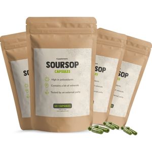Cupplement - Soursop Extract - Voedingssupplement - 500mg - 4x 60 Capsules