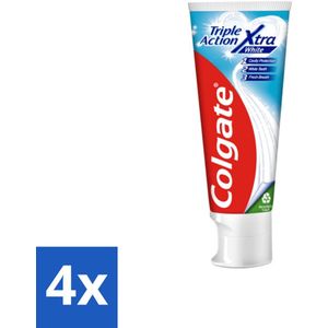 Colgate - Triple Action Whitening - Tandpasta - 75ml - Voordeelverpakking - 4 stuks
