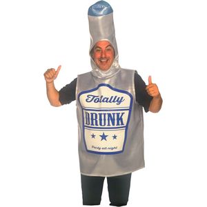 Drankfles kostuum 'Totally Drunk' voor volwassenen - One Size - Carnavalskleding
