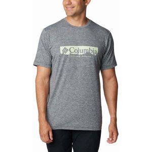 Columbia - Kwick Hike - T-shirt - Grijs - Korte Mouwen