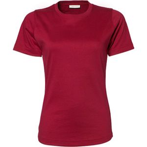 Women´s Interlock T-shirt met korte mouwen Deep Red - 3XL