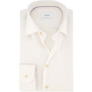Eton - Overhemd - Creme - Normale Fit - Katoen