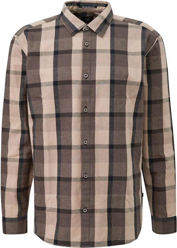 QS Overhemd  bruin