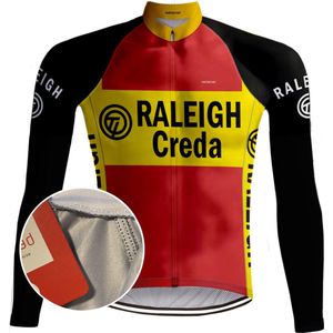 Retro Wielershirt Lange Mouwen TI-Raleigh Rood - REDTED - 5XL