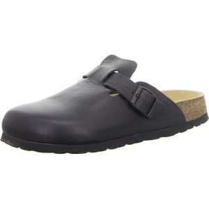 Natural Sense unisex pantoffels klomp leer zwart 1095023