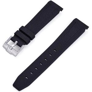 MoonSwatch - Omega - Swatch - Rolex - SEIKO - Speedmaster - Rubberen horlogeband met perfecte pasvorm - 20mm - Zwart