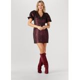 Freebird Deanna Dames - Jurk - Bordeaux - Maat XS