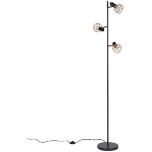 QAZQA mesh - Moderne Vloerlamp | Staande Lamp - 3 lichts - H 1580 mm - Koper - Woonkamer | Slaapkamer