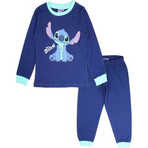 Disney Lilo en Stitch pyjama - Donkerblauw - Maat 104 - 100% Katoen