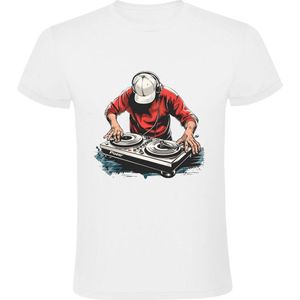 DJ Heren T-shirt - muziek - party - festival - feest - draaien - mixer - geluid