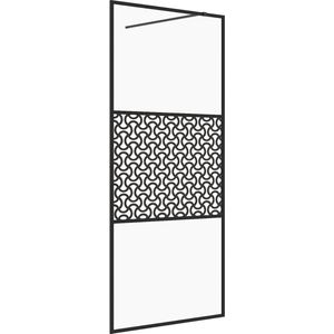 vidaXL Inloopdouchewand - 100x195 cm - ESG Glas Inloopdouche - Douchescherm - Douchewand - Modern - Minimalistisch