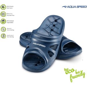 Aqua Speed Badslippers - Licht, Comfortabel en Duurzaam - Navyblauw 44