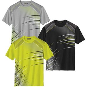 ATLAS FOR MEN - Set van 3 T-shirts Champion Sport - Heren - Verkrijgbaar in grote maten - 4XL