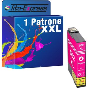PlatinumSerie 1x inkt cartridge alternatief Epson 502 XL 502XL Magenta Expression Home XP- 2860 2865 2880 2885 5100 5105 5115 5150 5155