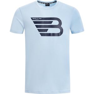 Ballin Amsterdam - Heren Slim fit T-shirts Crewneck SS - Light Blue - Maat M